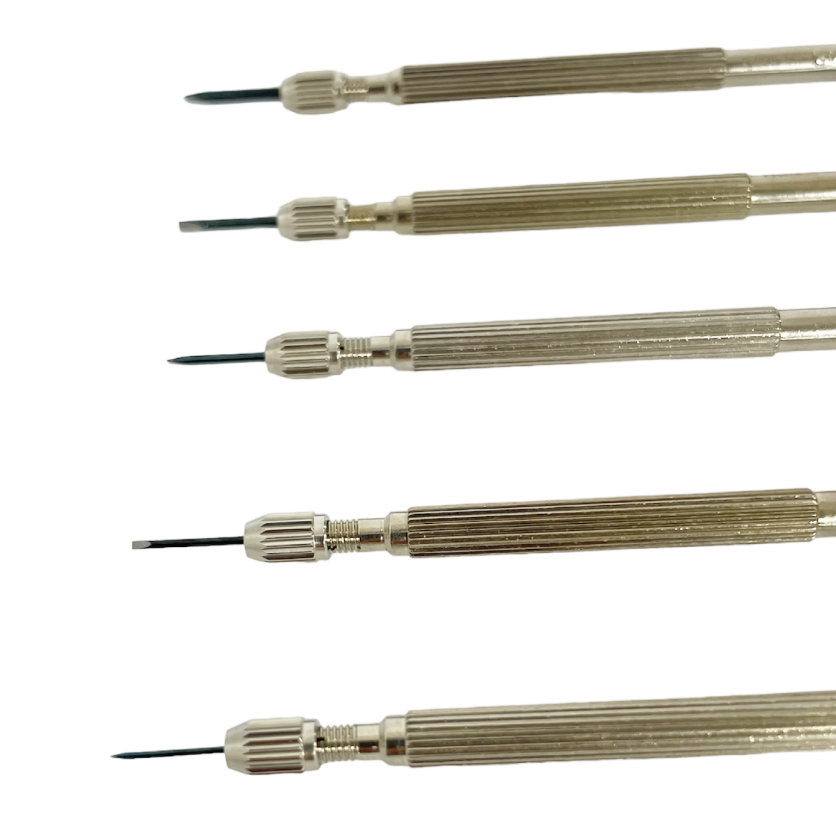 Комплект отвертки Horotec MSA01.225 за часовникари (5 броя, 0.60 – 1.50 мм) - Image 2