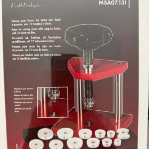 Horotec MSA07.131 Преса за затваряне на часовници Big-Press XL с 12 накрайника