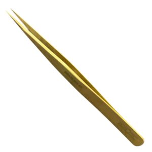Твърда пинсета Horotec MSA12.303-S5 с фини върхове, 130 мм