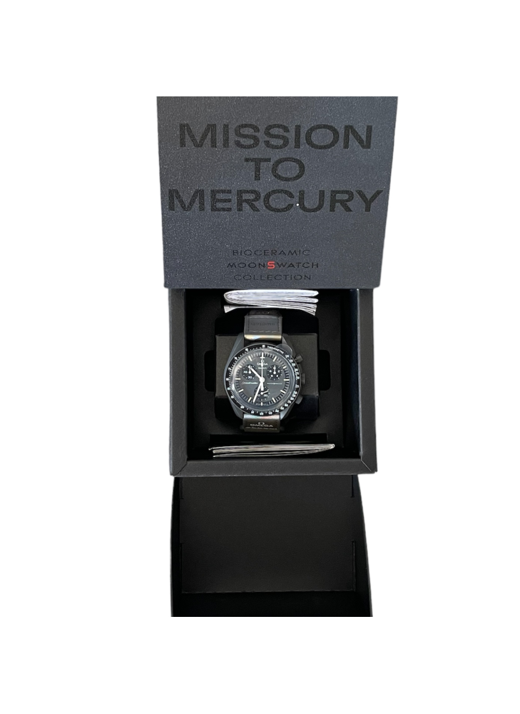 Мъжки хронограф часовник SWATCH Omega Mission to Mercury - Image 2
