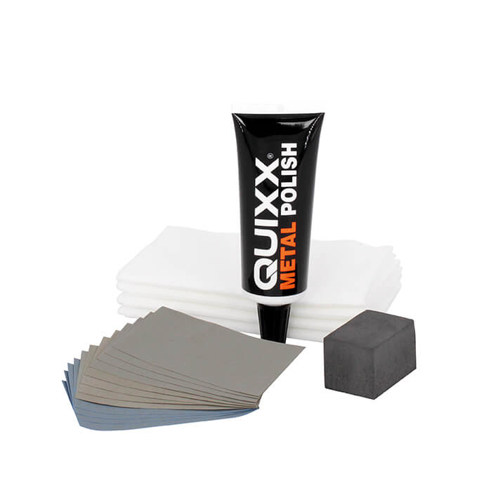 QUIXX Комплект за възстановяване на метал, Полираща паста + шкурка, Възстановява гланц и полиране на метали, Висококачествена полираща паста, ref. 10206 - Image 15