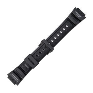 Черна пластмасова каишка за часовник Casio 10360816 18 мм