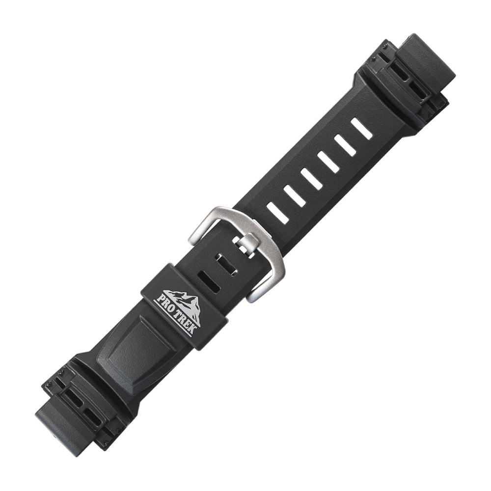 Черен пластмасов каишка за часовник Casio 10390035 за PRG-250, PRG-510, PRW-2500, PRW-5100, 18 мм