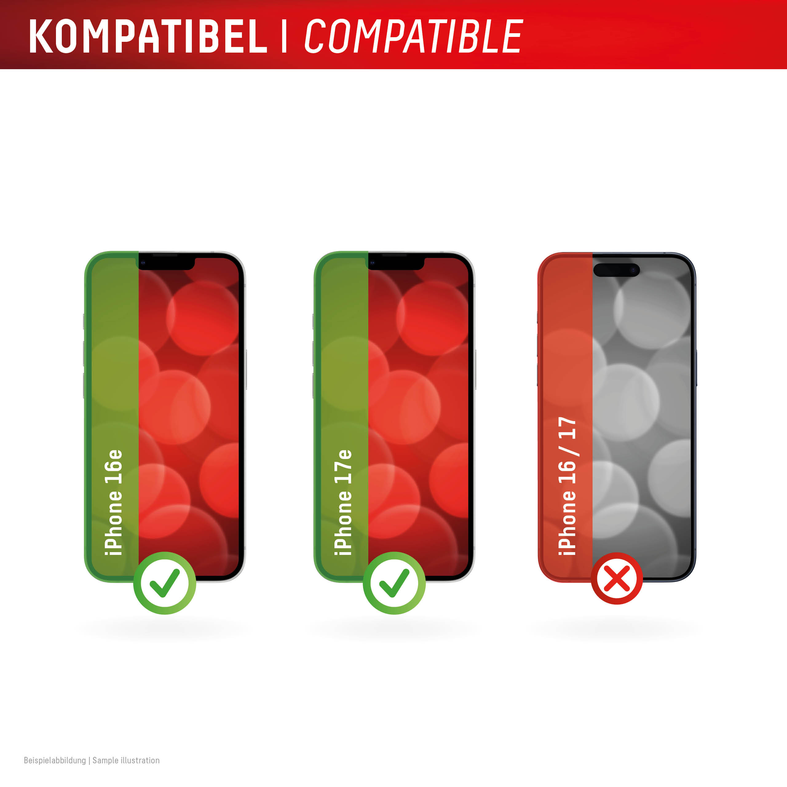 Защитно стъкло DISPLEX 10H за iPhone 16e/17e - Image 6