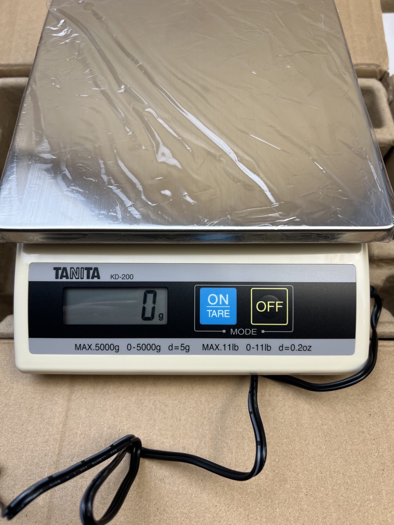 Цифрова везна Tanita KD-200-510 5000 г, с нарушена опаковка върнат продукт, нова - Image 6