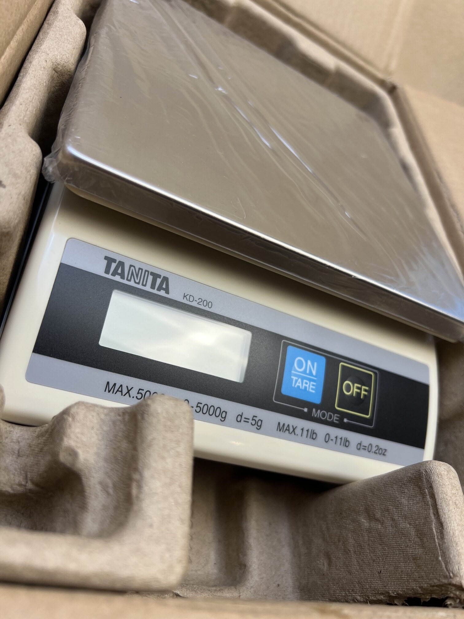 Цифрова везна Tanita KD-200-510 5000 г, с нарушена опаковка върнат продукт, нова - Image 5
